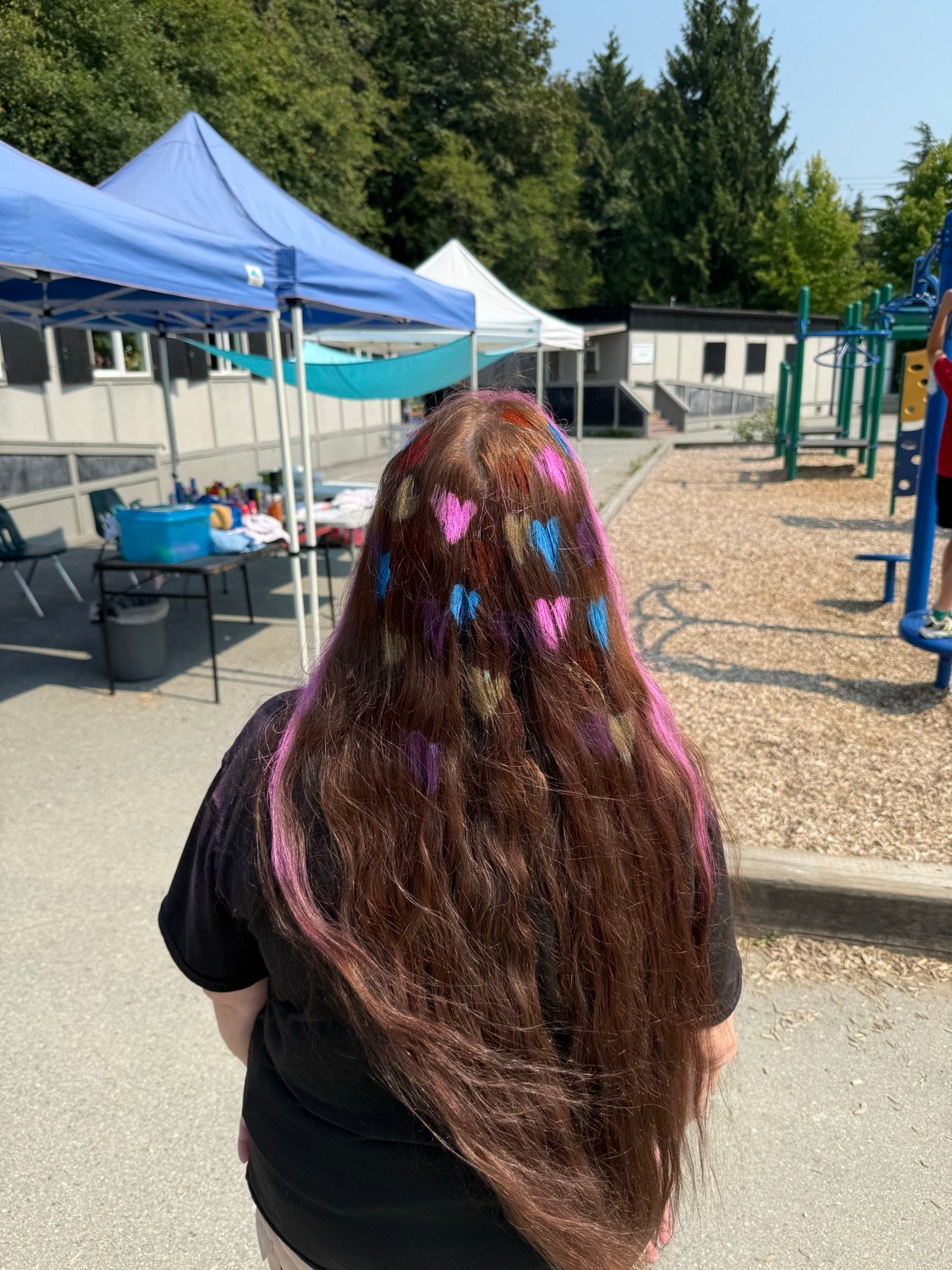 Elsie on crazy hair day