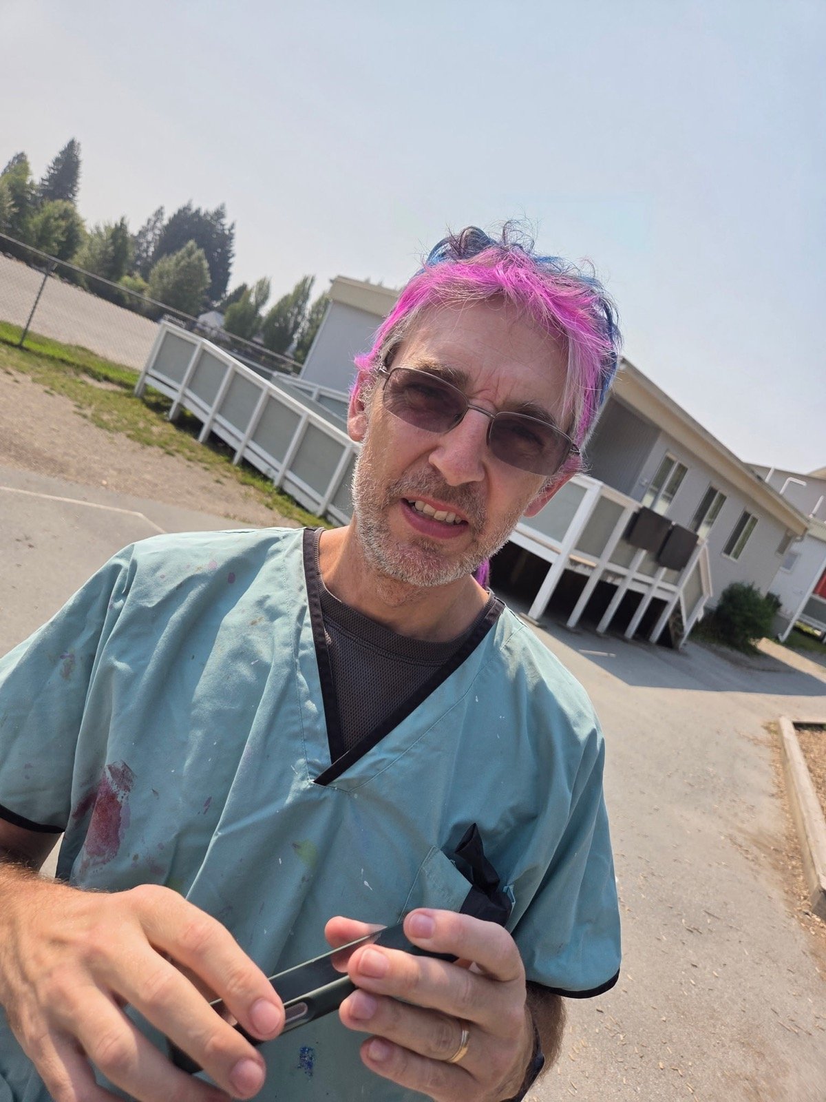 Lawrence on crazy hair day